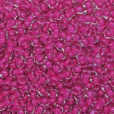 SB8-140L - Preciosa Czech seed beads - Terra Intensive Magenta Lined